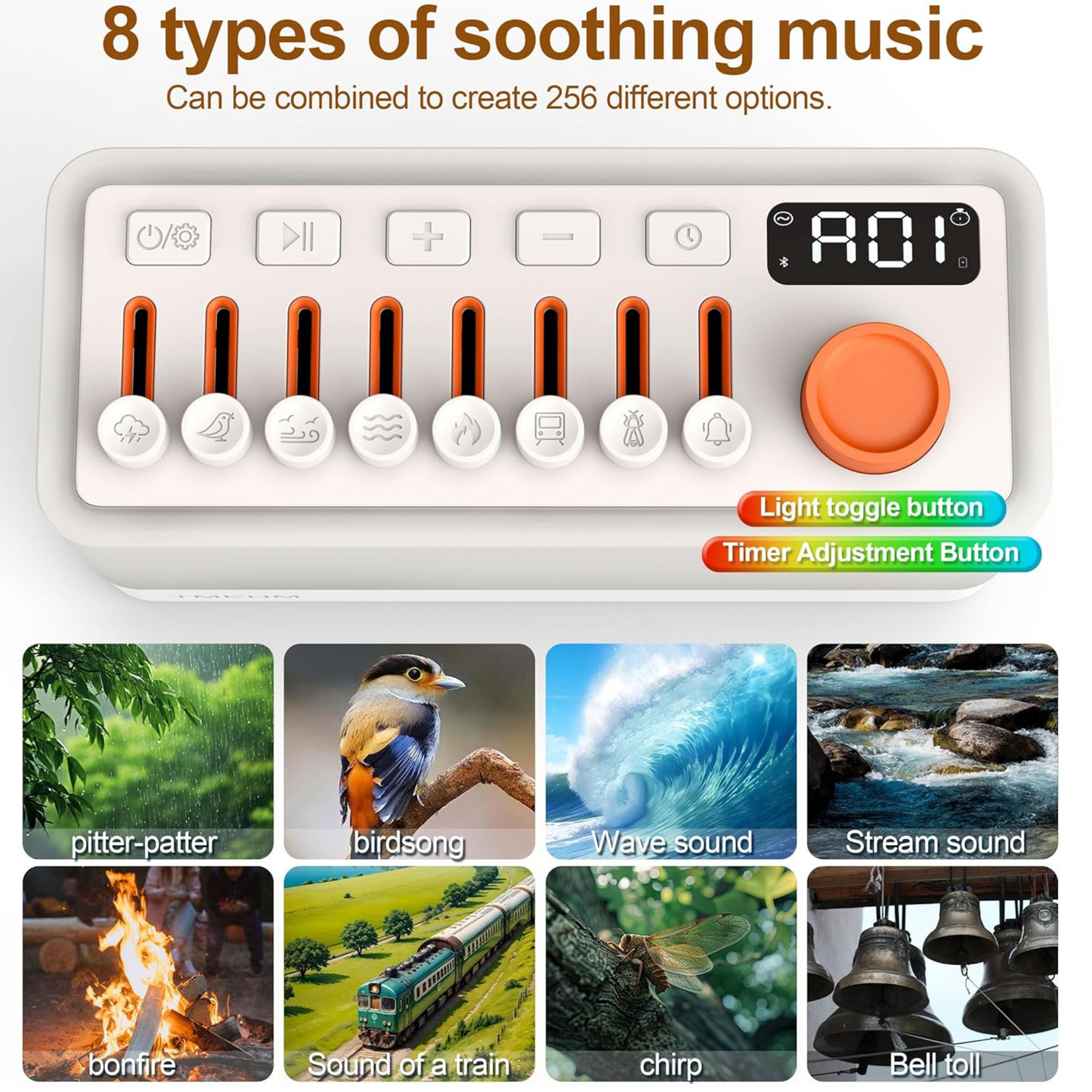 RGB White Noise Sound Machine (NEW ARRIVAL)