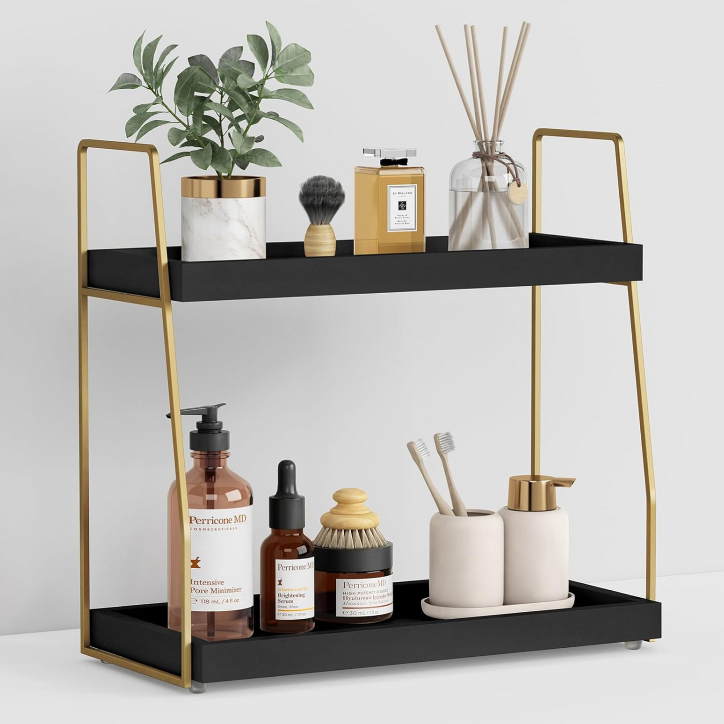 Bathroom Gold Sink Tray
