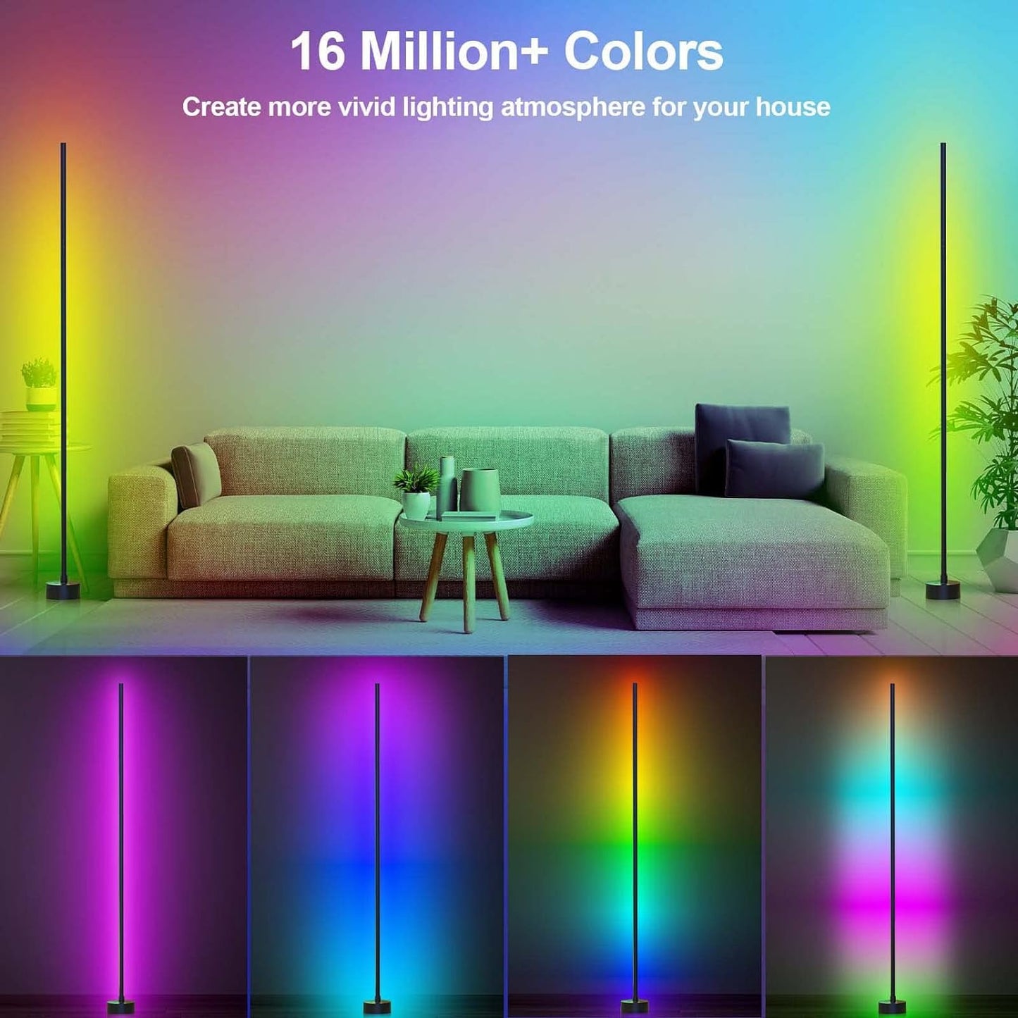 RGB Corner Floor Lamp