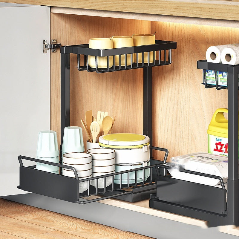 L-Shaped Pullout Sink Racks (2 Pack)