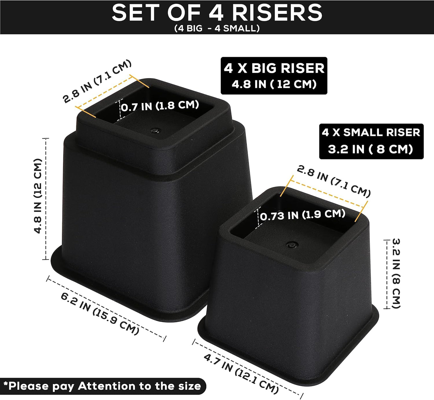 Adjustable Bed Risers
