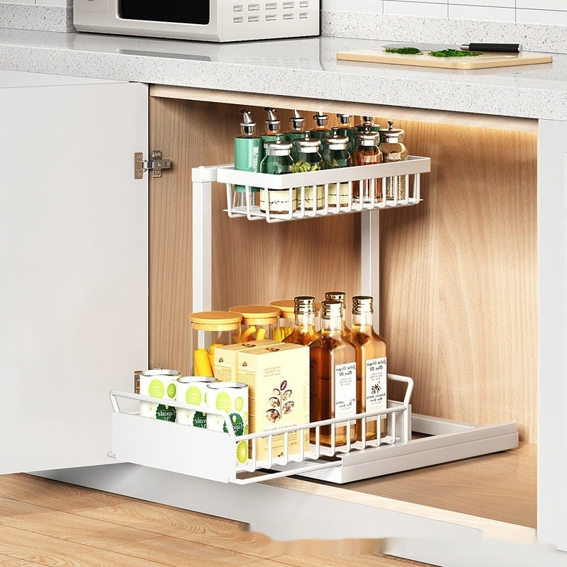 L-Shaped Pullout Sink Racks (2 Pack)