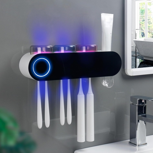 UV Cleaning Toothbrush Holder & Dispenser
