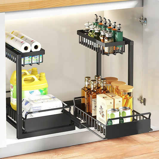 L-Shaped Pullout Sink Racks (2 Pack)