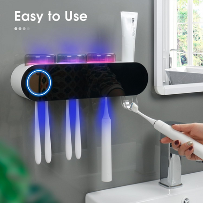 UV Cleaning Toothbrush Holder & Dispenser
