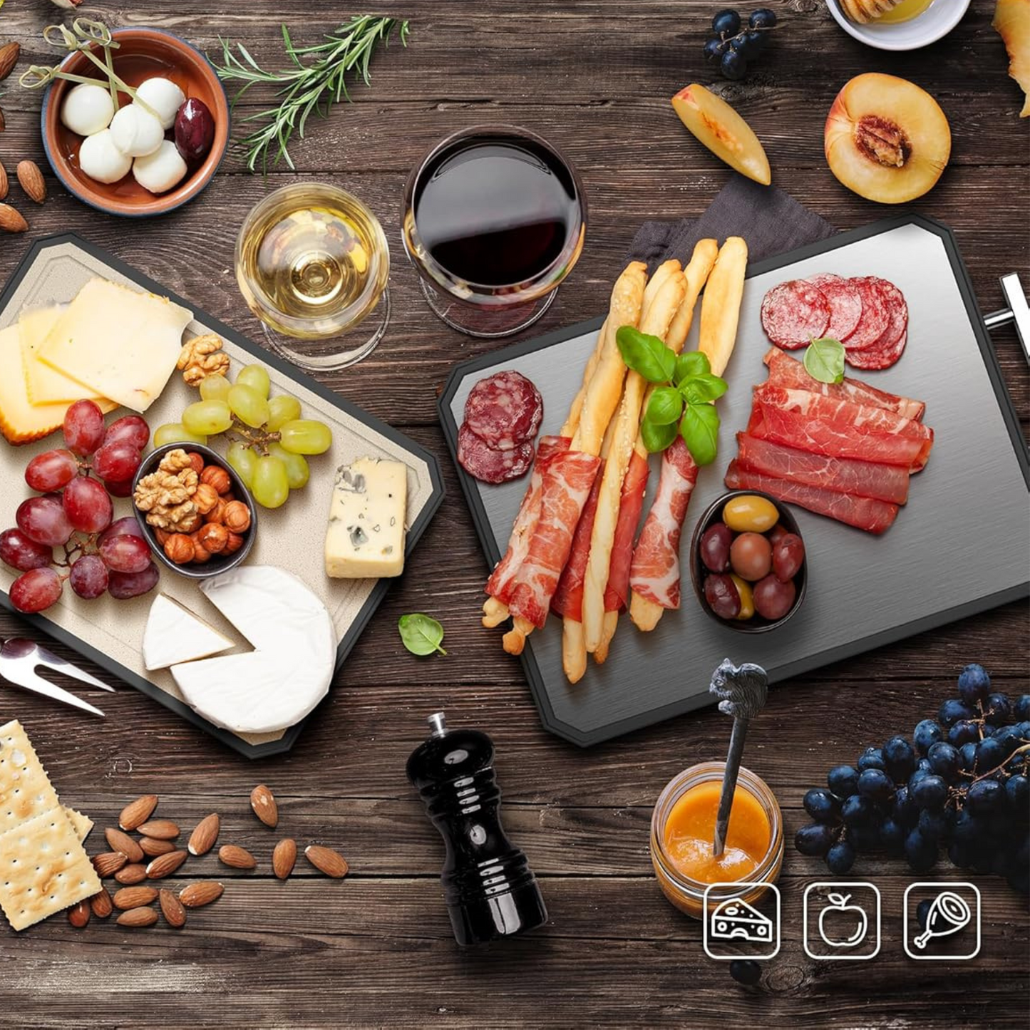 Stainless Steel Double Sided Cutting Board