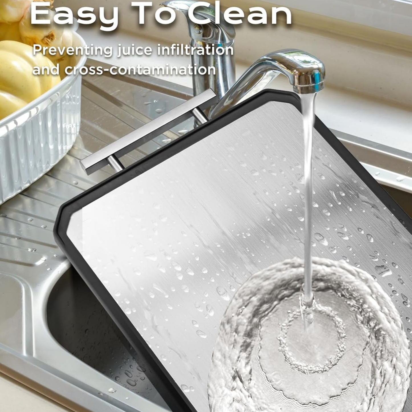 Stainless Steel Double Sided Cutting Board