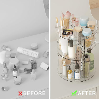 Rotating Acrylic Makeup Holder