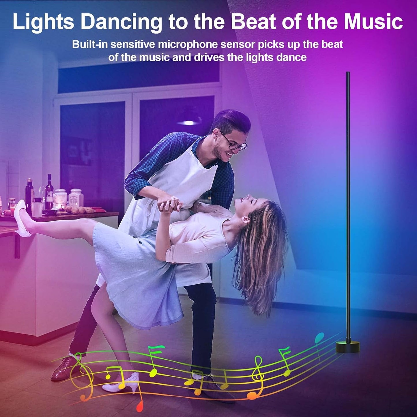RGB Corner Floor Lamp