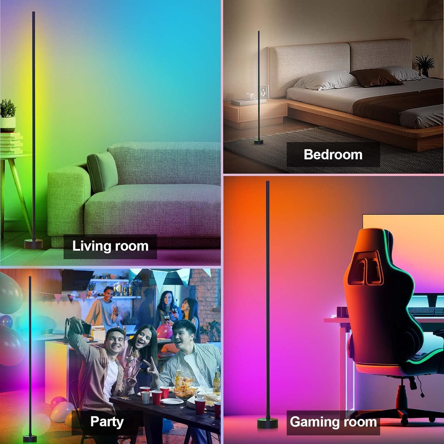 RGB Corner Floor Lamp