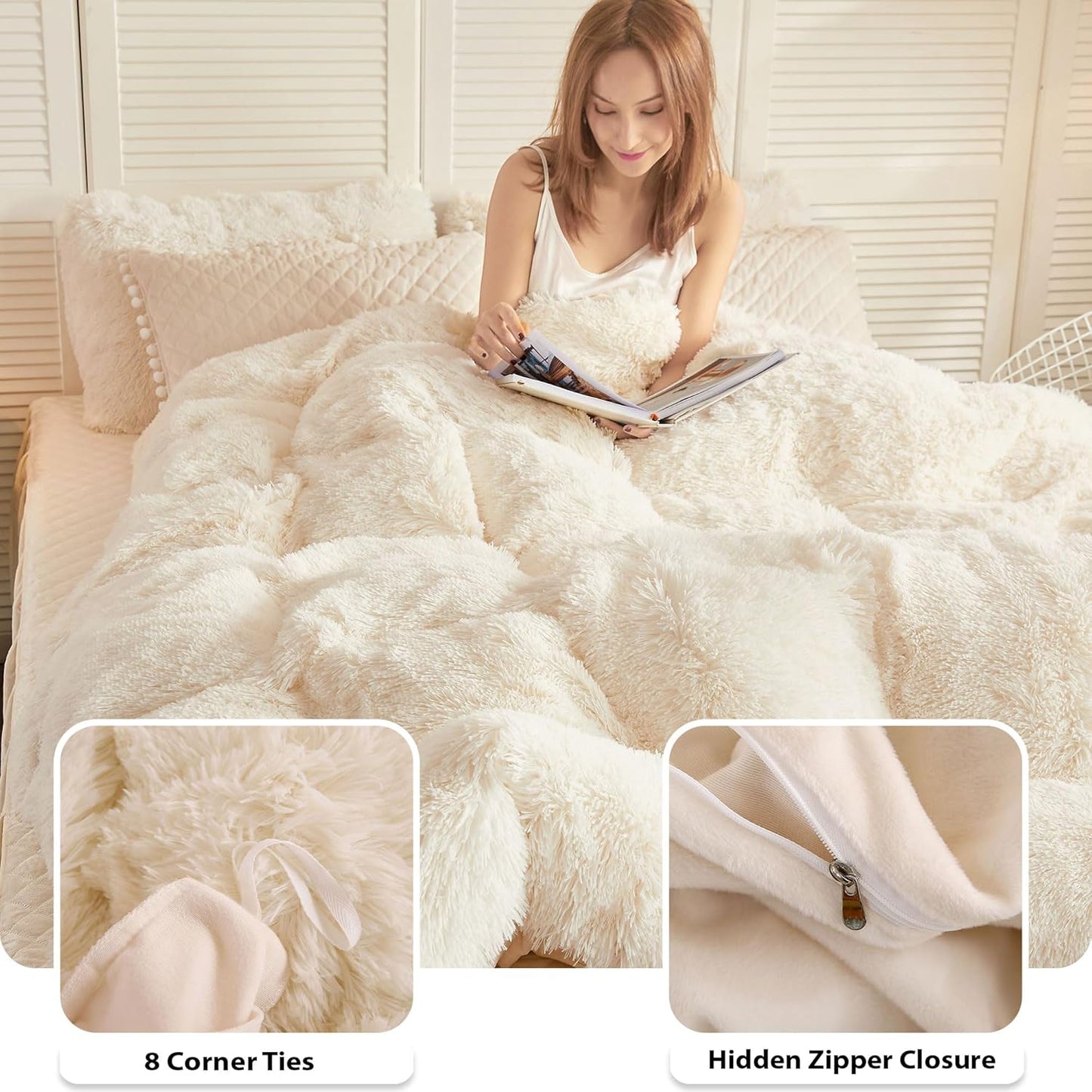Luxury Plush Shaggy Duvet Cover