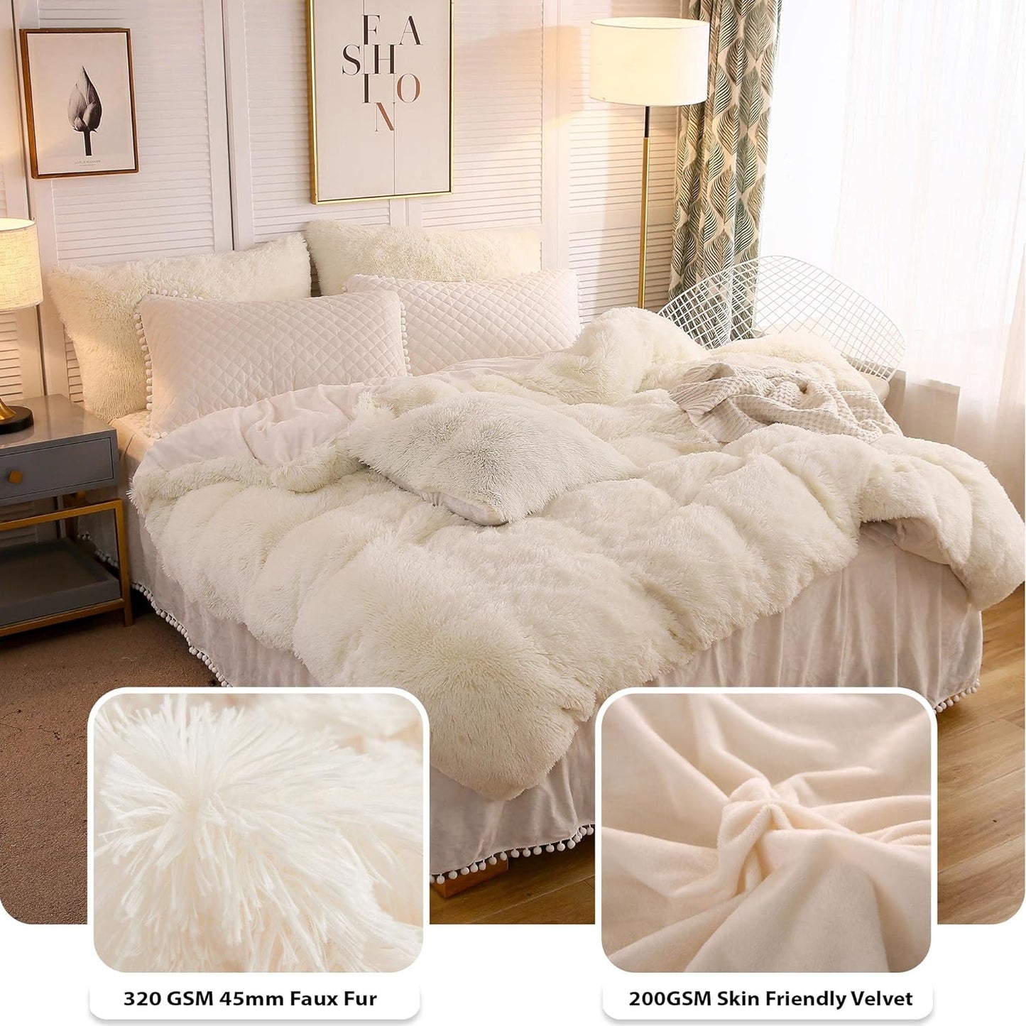 Luxury Plush Shaggy Duvet Cover